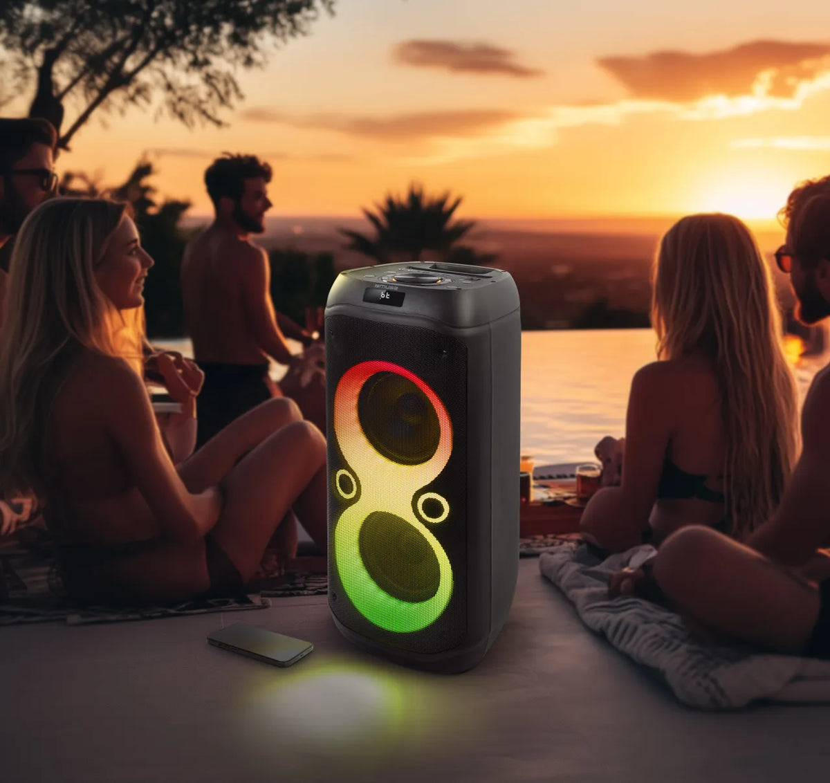 Muse | Party Box Speaker | M-1937 DJ | 600 W | Bluetooth | Wireless connection | Portable | Black