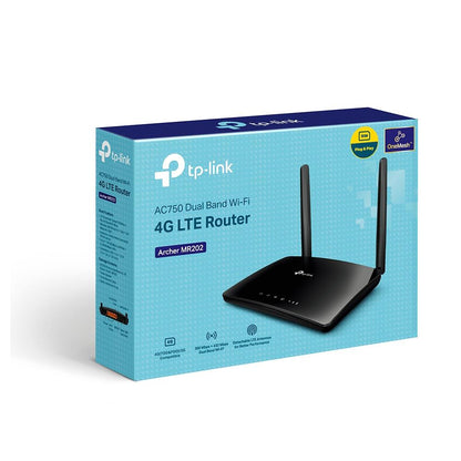 Wireless Router|TP-LINK|Router|750 Mbps|LAN \ WAN ports 1|Number of antennas 2|4G|ARCHERMR202