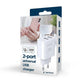 CHARGER USB UNIVERSAL WHITE/2P TA-UC-2A12-01 GEMBIRD