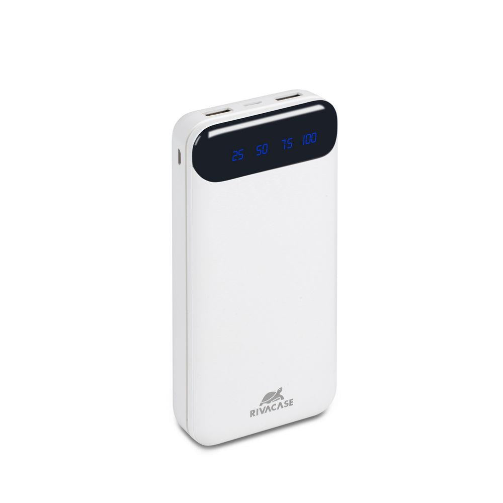 POWER BANK USB 20000MAH/WHITE VA2280 RIVACASE