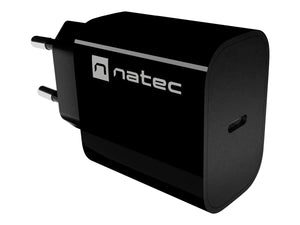 Natec Ribera USB Charger 1X USB-C 20W, Black