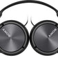 Sony | Foldable Headphones | MDR-ZX310 | Wired | On-Ear | Black