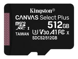 KINGSTON 512GB microSDXC Canvas Select