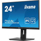 LCD Monitor|IIYAMA|23.8"|Business|Panel IPS|1920x1080|16:9|100Hz|Matte|0.5 ms|Speakers|Swivel|Pivot|Height adjustable|Tilt|Colour Black|XUB2493HS-B6