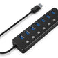 I/O HUB USB3 7PORT/UHB-U3P7P-01 GEMBIRD