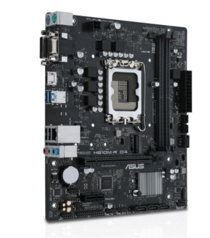 Mainboard|ASUS|Intel H610|LGA1700|Micro-ATX|Memory DDR4|Memory slots 2|1xPCI-Express 1x|1xPCI-Express 16x|1xM.2|1x15pin D-sub|2xDVI-D|1xHDMI|2xUSB 2.0|2xUSB 3.2|2xPS/2|1xRJ45|3xAudio port|PRIMEH610M-RD4-SI