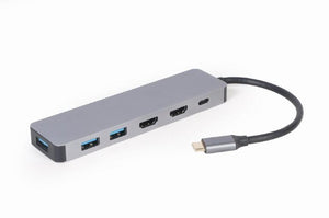 I/O ADAPTER USB-C TO HDMI/USB3/3IN1 A-CM-COMBO3-03 GEMBIRD