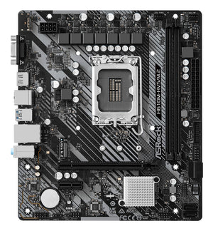 Mainboard|ASROCK|Intel H610|LGA1700|Micro-ATX|Memory DDR4|Memory slots 2|1xPCI-Express 3.0 1x|1xPCI-Express 4.0 16x|1xM.2|1x15pin D-sub|1xHDMI|1xAudio-In|1xAudio-Out|1xMicrophone|4xUSB 2.0|2xUSB 3.2|1xPS/2|1xRJ45|H610M-HVS/M.2R2.0