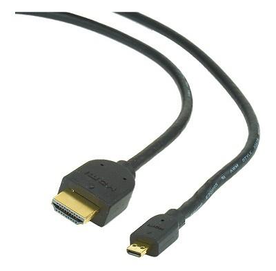 CABLE HDMI-MICRO HDMI 1.8M/V.2.0 BLK CC-HDMID-6 GEMBIRD