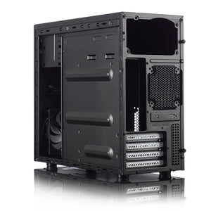 Fractal Design | CORE 1100 | Black | Micro ATX | ATX PSUs, up to 185mm if a typical-length optical drive is mounted