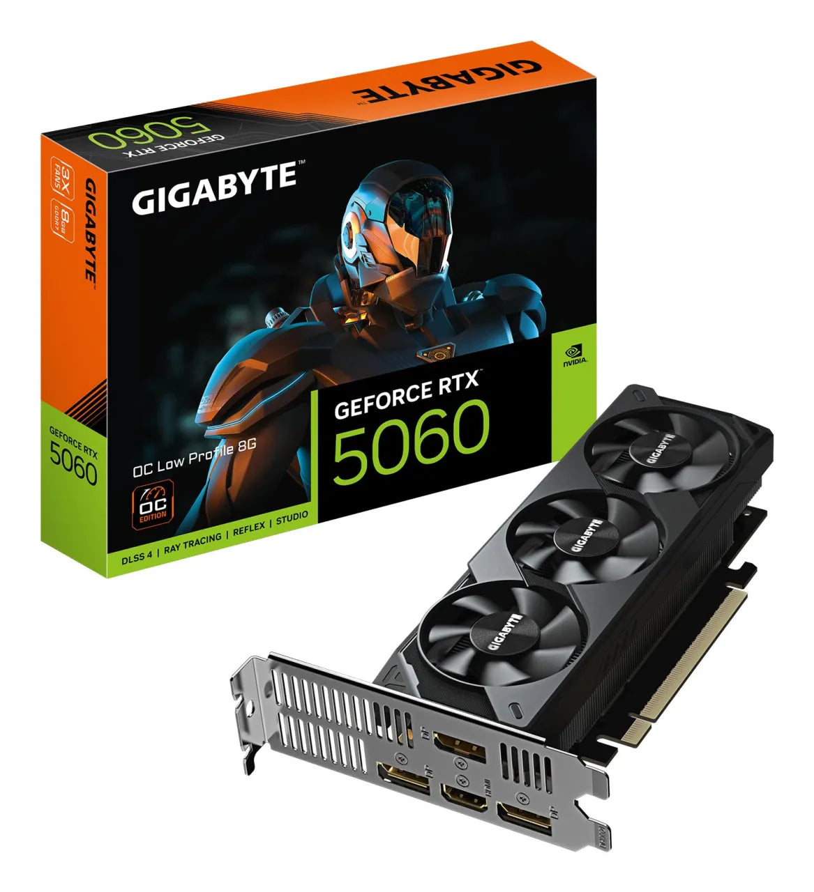Graphics Card|GIGABYTE|NVIDIA GeForce RTX 5060|8 GB|GDDR7|128 bit|PCIE 5.0 16x|GPU 2512 MHz|Triple slot Fansink|GV-N5060OC-8GL