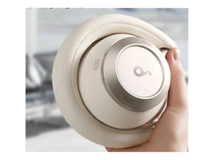 Anker Soundcore | Foldable Headphones | Space One Pro | Bluetooth | Over-ear | Microphone | Wireless | Cream White