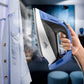 ETA Steam Iron | ETA227690000 Chloe | Steam Iron | 2600 W | Water tank capacity 350 ml | Continuous steam 40 g/min | Silver/Blue