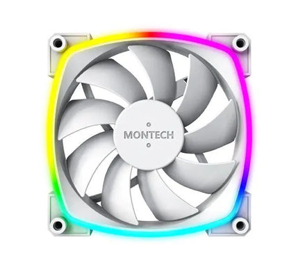 CASE FAN 120MM/AX120 PWM WHITE 3 IN 1 MONTECH