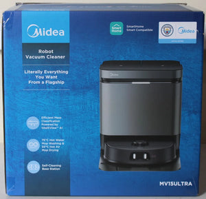 SALE OUT. Midea V15 Robot Vacuum Cleaner | Midea Robot Vacuum Cleaner | V15 | Wet&Dry | 5200 mAh | Dust capacity 3 L | 16200 Pa | Black | MISSING INNER PACKAGING, DEMO