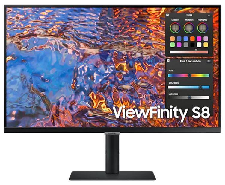 LCD Monitor|SAMSUNG|ViewFinity S8|27"|Business/4K|Panel IPS|3840x2160|16:9|60Hz|5 ms|Swivel|Pivot|Height adjustable|Tilt|Colour Black|LS27B800PXPXEN