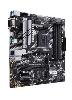 Mainboard|ASUS|AMD B550|SAM4|MicroATX|Memory DDR4|Memory slots 4|2xPCI-Express 3.0 1x|1xPCI-Express 4.0 16x|2xM.2|1x15pin D-sub|1xDVI-D|1xHDMI|6xUSB 3.2|1xPS/2|1xRJ45|3xAudio port|PRIMEB550M-A