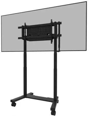 NEOMOUNTS MOVE LIFT XL MOTORISED MOBILE STAND INCL. STORAGE BOX, 10 CM. WHEELS FLOOR - VESA MAX 1200X600