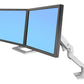 ERGOTRON HX Dual Monitor Desktop Arm whi