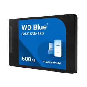 SSD|WESTERN DIGITAL|Blue SA510|500GB|SATA 3.0|Write speed 510 MBytes/sec|Read speed 560 MBytes/sec|2,5"|TBW 200 TB|MTBF 1750000 hours|WDS500G3B0A