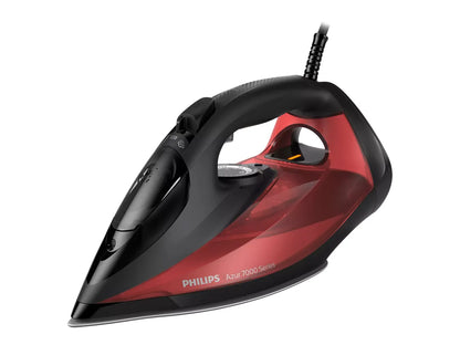 Philips | DST7022/40 | Steam Iron | 2800 W | Water tank capacity 0.3 ml | Continuous steam 50 g/min | Steam boost performance 250 g/min | Red/Black