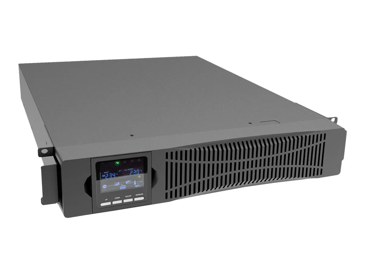 DIGITUS OnLine UPS, rack/tower, 1500VA, 1500W, LCD, 8 x C13, 1 x C19, RS-232, USB, RJ45, SNMP card (optional), relay card (optional) | Digitus | OnLine UPS | OnLine UPS Modul, 1500VA/1500W | 1500 VA | 1500 W