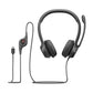 Logitech H390 Wired Headset, USB-C, Black