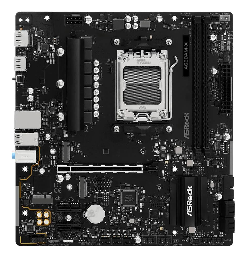 Mainboard|ASROCK|AMD A620A|SAM5|Micro-ATX|Memory DDR5|Memory slots 2|A620AM-X