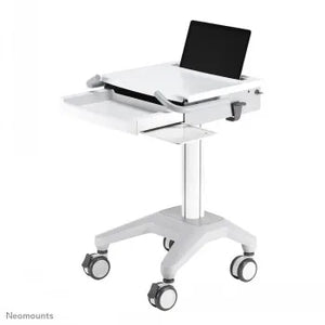 NEWSTAR MOBILE LAPTOP CART, INCL. KEYBOARD & MOUSE DRAWER 10-22" CR?ME