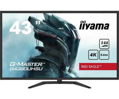 LCD Monitor|IIYAMA|43"|Gaming/4K|Panel VA|3840x2160|16:9|144Hz|Matte|0.4 ms|Speakers|Tilt|Colour Black|G4380UHSU-B1