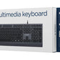 KEYBOARD MULTIMEDIA USB ENG/BLACK KB-MCH-06 GEMBIRD