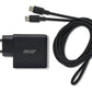 Acer 67W PD GaN Charger, 2 x USB C and 1 x USB A, EU Plug, 100W USB C cable, Retail Pack