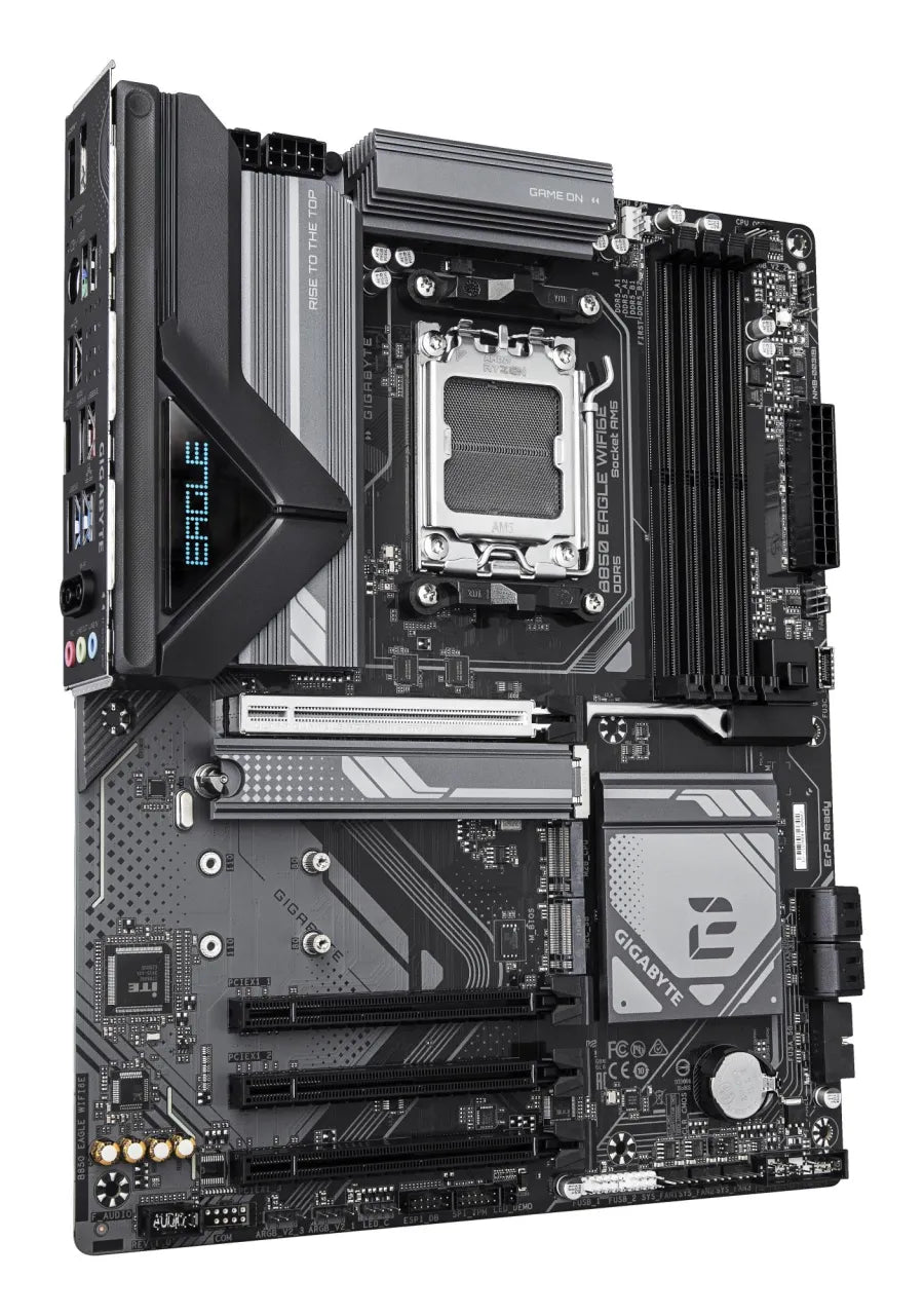 Mainboard|GIGABYTE|AMD B850|SAM5|ATX|Memory DDR5|Memory slots 4|3xPCI-Express 16x|3xM.2|1xHDMI|1xDisplayPort|4xUSB 2.0|4xUSB 3.2|1xUSB-C|1xRJ45|3xAudio port|B850EAGLEWIFI6E
