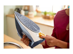 Philips Steam Iron | DST7020/20 | Steam Iron | 2800 W | Water tank capacity 300 ml | Continuous steam 50 g/min | Steam boost performance 250 g/min | Blue