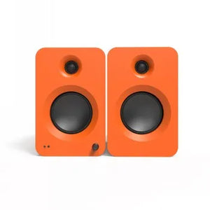 KANTO AUDIO 200W POWERED BOOKSHELF SPEAKERS WITH HDMI ARC, USB-C, AND BLUETOOTH 5.3 - MATTE ORANGE, PAIR (INCL. TYPE C POWER CORD)