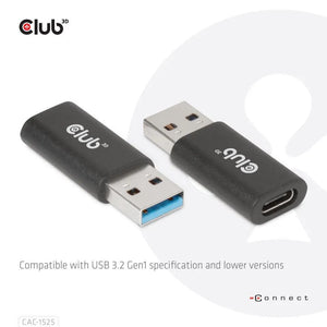 I/O ADAPTER USB3.2 TO USB-C/M/F CAC-1525 CLUB3D
