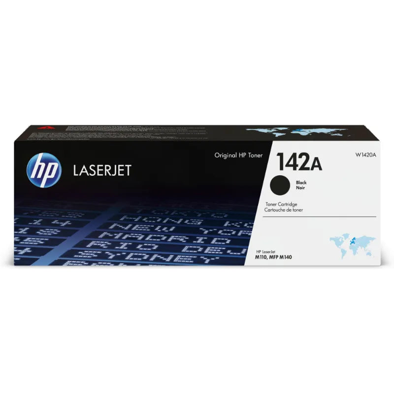 HP 142A Black Toner Cartridge, 950 pages, for HP LaserJet M110w, M110we, M140w, M140we