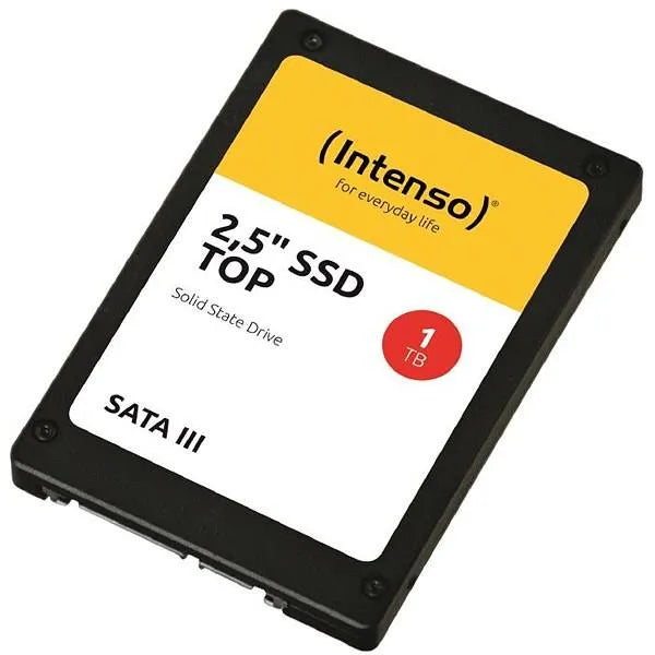 SSD|INTENSO|1TB|SATA 3.0|SLC|Write speed 500 MBytes/sec|Read speed 520 MBytes/sec|2,5"|3812460
