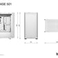 Case|BE QUIET|PURE BASE 501|MidiTower|Not included|ATX|MicroATX|MiniITX|Colour White|BG075