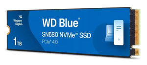 SSD|WESTERN DIGITAL|600xTBW rating|Read speed 4150 MB/s|Write speed 4150 MB/s|NVMe Yes|PCI Express 4.0|M.2|1000 GB|Blue SN580|WDS100T3B1E-00CHF0