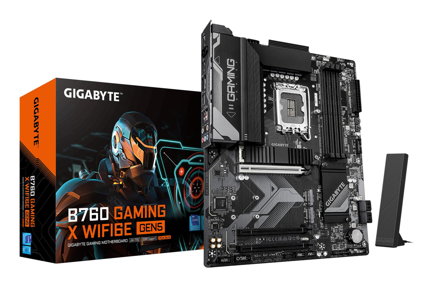 Mainboard|GIGABYTE|Intel B760 Express|LGA1700|ATX|Memory DDR5|B760GXWF6EGEN5