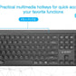 KEYBOARD WRL SLIM 2.4G+BT US/KB-WPS-03 GEMBIRD