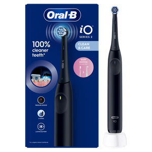 Oral-B Electric Toothbrush | iO2 | Rechargeable | For adults | Number of brush heads included 1 | Number of teeth brushing modes 3 | Night Black