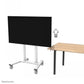 NEOMOUNTS MOVE LIFT MOTORISED MOBILE STAND INCL. STORAGE BOX, 10 CM. WHEELS FLOOR - VESA 100X100 UP TO 800X600 1 SCREEN WHITE