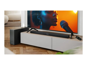 Sharp 2.1ch Ultra-slim Dolby Atmos/DTS Virtual: X Soundbar with Wireless Subwoofer | HT-SBW320 | 360 W | Bluetooth | Wireless connection | Black