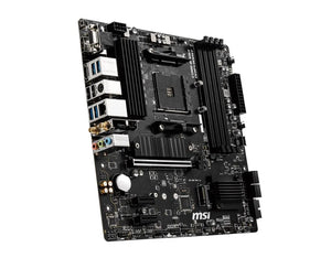 Mainboard|MSI|AMD B550|SAM4|MicroATX|2xPCI-Express 3.0 1x|2xM.2|1xPCI-Express 4.0 16x|Memory DDR4|Memory slots 4|1x15pin D-sub|1xHDMI|1xDisplayPort|2xUSB 2.0|4xUSB 3.2|1xPS/2|1xRJ45|3xAudio port|B550MPRO-VDHWIFI