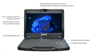 NB S14G3 CU5-125U 14"T 16GB/256GB S4K1Q2JEJBCX DURABOOK