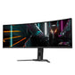 LCD Monitor|GIGABYTE|AORUS CO49DQ|49"|Gaming/Curved|5120x1440|32:9|144Hz|Matte|0.03 ms|Speakers|Swivel|Height adjustable|Tilt|Colour Black|AORUSCO49DQEK