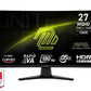 LCD Monitor|MSI|MAG 274CQF|27"|Gaming/Curved|Matte|Panel VA|2560x1440|16:9|180Hz|0.5 ms|Colour Black|MAG274CQF
