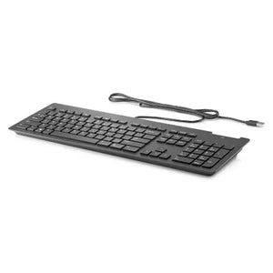 HP Slim v2 USB Wired Keyboard - Smartcard - Black - US ENG